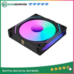 LIAN LI UNI FAN SL-INFINITY 120 Reverse Blade BLACK - SINGLE FAN - 12CM ARGB FAN - Infinity Mirror ARGB Fan