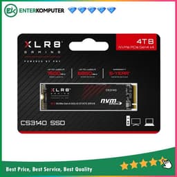 PNY XLR8 Gaming CS3140 M.2 2280 NVME PCIe Gen4x4 4TB - Grs 5th - R 7500MB/s & W 6850MB/s