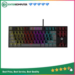Fantech Atom MK876 V2 Sumi Edition RGB Gaming Mechanical Keyboard TKL - Black (Red Switch)