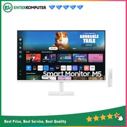 SAMSUNG 27 M5 S27DM501 FHD Smart Monitor & Streaming TV - White Color