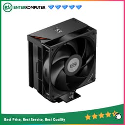 PCCooler RT500 Digital Black Tower CPU Cooler with Smart Digital Monitor