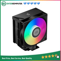 PCCooler RT500 Digital ARGB Black Tower CPU Cooler with Smart Digital Monitor