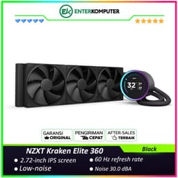 NZXT Kraken Elite 360 360mm AIO Liquid Cooler with 2.72 IPS LCD