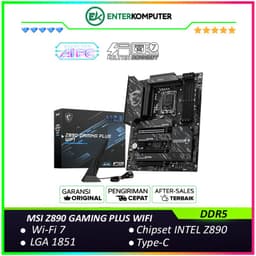 MSI Z890 GAMING PLUS WIFI (LGA1851, Z890, DDR5, USB3.2 Gen2x2 Type-C, SATA3)