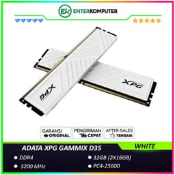 ADATA XPG GAMMIX D35 White Edition DDR4 PC25600 3200MHz 32GB (2x16GB) CL16-20-20 - AX4U320016G16A-DTWHD35