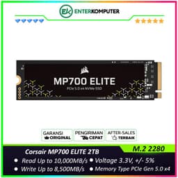 Corsair MP700 ELITE 2TB M.2 NVMe PCIe Gen5 x4 - CSSD-F2000GBMP700ENH