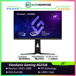ViewSonic Gaming XG2536 25 FHD IPS 280Hz HDR10 USB-C Gaming Monitor