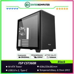 FSP CST360B Black M-ATX Mid Tower