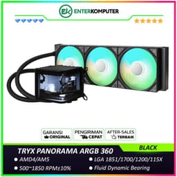 TRYX PANORAMA ARGB 360 BLACK L-shaped AMOLED Screen Liquid Cooler
