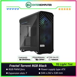 Fractal Torrent RGB Black TG Light Tint