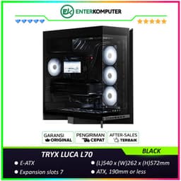 TRYX LUCA L70 BLACK Mid-tower E-ATX PC Case