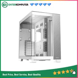 Antec CONSTELLATION C8 ALUMINUM WHITE - Full-Tower E-ATX Gaming Case - Dual Chamber Design - 4mm Tempered Glass with Exotic ALUMINUM - Right Side Full Mesh Panel - Type C Ready