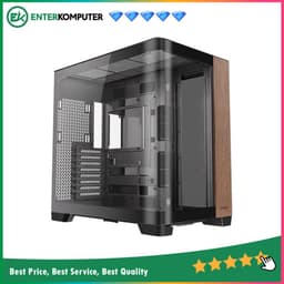 Antec CONSTELLATION C8 CURVE WOOD - Full-Tower E-ATX Gaming Case - Dual Chamber Design - 4mm Tempered Curved Glass with Exotic WOOD - Right Side Full Mesh Panel - Type C Ready