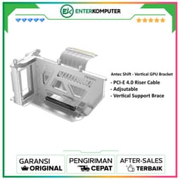 Antec Shift White - Vertical GPU Bracket with PCIE 4.0 Riser Cable - AT-ARCVB-W190-PCIE4-RTX40