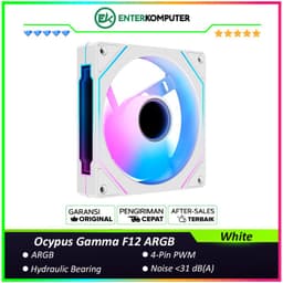Ocypus Gamma F12 ARGB White 12CM PWM Fan