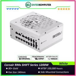 Corsair RMx SHIFT White Series 1200W ATX 3.0 Certified (PCIe5.0) 80+ Gold - Fully Modular