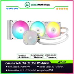 Corsair NAUTILUS 360 RS ARGB White Liquid CPU Cooler