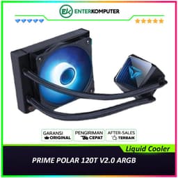 PRIME POLAR 120T V2.0 ARGB Liquid Cooler with Rainbow Effect Pump Head
