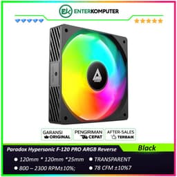 Paradox Hypersonic F-120 PRO ARGB Reverse Black 12CM Fan