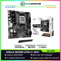 ASRock B650M-H/M.2+ WIFI (AM5, AMD B650, DDR5, USB3.2, SATA3)