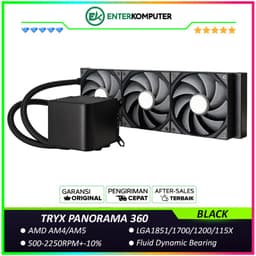 TRYX PANORAMA 360 BLACK L-shaped AMOLED Screen Liquid Cooler