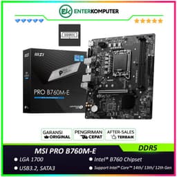 MSI PRO B760M-E (LGA1700, B760, DDR5, USB3.2, SATA3)