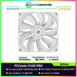 PCCooler P120 PRO White 120MM High Air Pressure Fan
