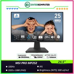 MSI PRO MP252 24.5 FHD IPS 100Hz Productivity Monitor Built-in Speaker