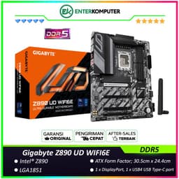 Gigabyte Z890 UD WIFI6E (LGA1851, Z890, DDR5, USB3.2 Type-C, SATA3)