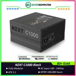 NZXT C1000 Black 1000W ATX 3.1 80 Plus Gold Fully Modular