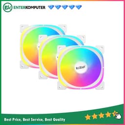 PCCooler EF120 ARGB White - Triple Pack (3Pcs x 120mm Fan)
