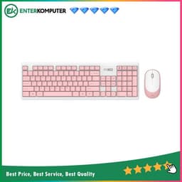Altec Lansing ALBC-6314 Wireless Combo Keyboard & Mouse - Pink
