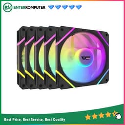 Aigo DarkFlash DM12 PRO Black 12CM PWM A-RGB Fan (5 x 12CM Fan A-RGB)
