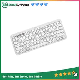 Logitech Pebble Keys 2 K380s Minimalist Bluetooth keyboard - Tonal White
