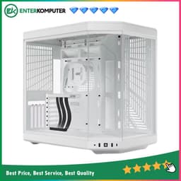 Hyte Y70 Snow White - Modern Aesthetic Dual Chamber ATX Case