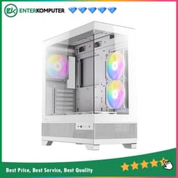 Antec CX700 RGB ELITE WHITE - Mid-Tower Gaming Case - 4mm Tempered Glass Side Panel - Type-C 3.2 Gen 2 Ready - Free 5Pcs 120mm RGB Fans Reverse + 1Pcs 120mm RGB Fans