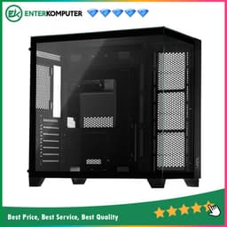 CUBE GAMING VAONT BLACK - ATX Gaming Case - Panoramic View - Front-Top & Left 3 Sided Tempered Glass - Dust Filter