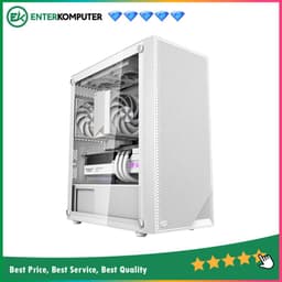 PCCooler C3 B310 White - Tempered Glass