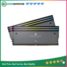 Corsair Dominator Titanium RGB Grey DDR5 PC48000 6000MHz 64GB (2x32GB) 30-36-36-76 - CMP64GX5M2B6000Z30