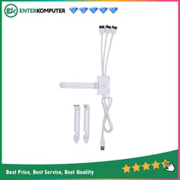 LIAN LI PW-U2TPAW WHITE - USB 2.0 1-to-3 Hub (Type A Male Port)