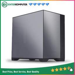LIAN LI O11 VISION CHROME - Collaboration with PCMR - 3 Sides Of Mirror Finish Glass - Enhanced Modularity - Aluminum with White Powder Coating - 3MM Mirror Finish Top & 4MM Mirror Finish Side and Front Tempered Glass - USB Type C Included