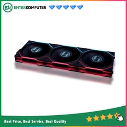 LIAN LI UNI FAN TL LCD120 BLACK Triple Pack with 1.6†LCD SCREEN & Controller - Dual Zone Lighting Effects - Empower with Customisable Display & Customisable Fan Speed - Dazzle with Infinity Mirror