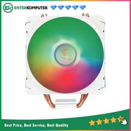 CUBE GAMING BREEZE DUAL White CPU Cooler - Dual Fan 12CM ARGB - 6 Copper Heat Pipes - Universal Socket (AM5 Ready)