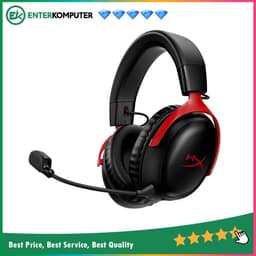 HyperX Cloud III Wireless Gaming Headset - Black Red