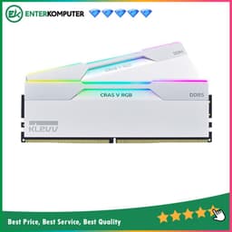 KLEVV CRAS V RGB Brilliant White DDR5 PC51200 6400MHz 48GB (2x24GB) 32-38-38-78 - KD5KGUD80-64A320J