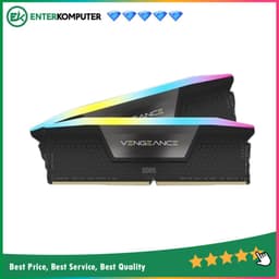 Corsair Vengeance RGB Black DDR5 PC44800 5600MHz 96GB (2x48GB) 40-40-40-77 - CMH96GX5M2B5600C40