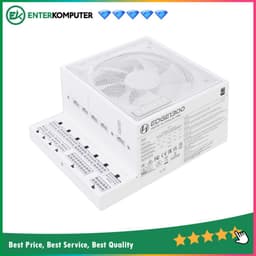 LIAN LI EDGE1300 1300W WHITE with L-Shape Design - 80+ Platinum Certified - Built-in USB HUB - Cybenetics ATX 3.1 - PCIE 5.1 Ready - 10 Years Warranty Replacement