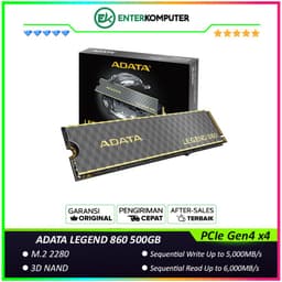 ADATA LEGEND 860 500GB NVME PCIe Gen4x4 - R 5000MB/S W 3000MB/S - SLEG-860-500GCS