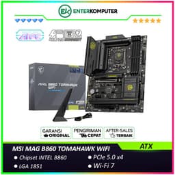 MSI MAG B860 TOMAHAWK WIFI (LGA1851, B860, DDR5, USB3.2 Gen2 Type-C, SATA3)