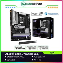 ASRock B860 LiveMixer WIFI (LGA1851, B860, DDR5, USB3.2 Gen2 Type-C, SATA3)